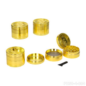 Zinc Gold Coil Grinder 4xParts