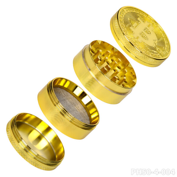 Zinc Gold Coil Grinder 4xParts - Image 6