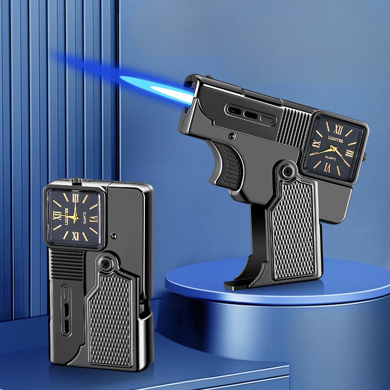 Foldable Jet Flame Pistol Lighter