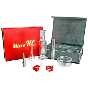 Micro NC Red Box Nectar Collector with Quartz and Titanium Tip kit