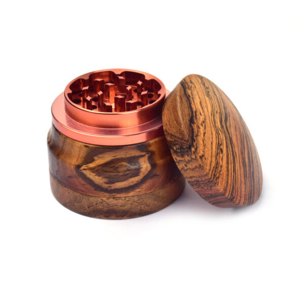 Walnut Wooden Herb Grinder 62MM 4 Parts