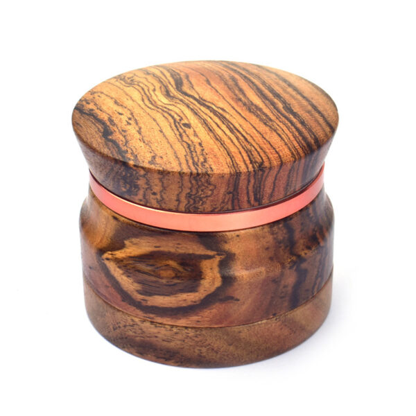Walnut Wooden Herb Grinder 62MM 4 Parts - Image 5