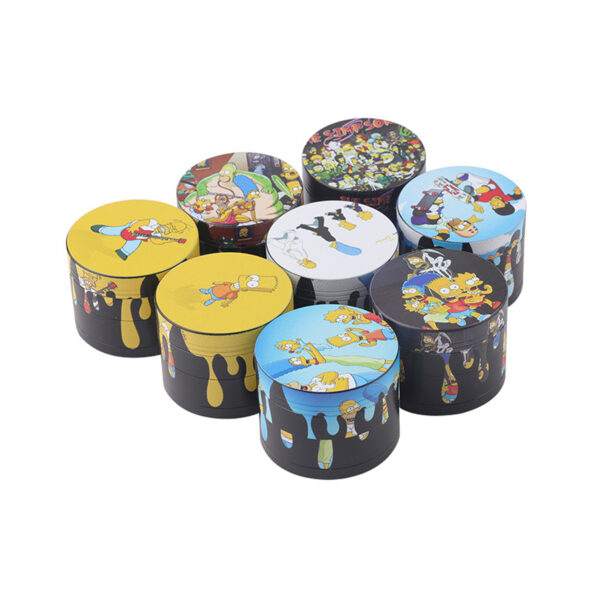 Wholesale SP 4 Part Stickers Zinc Grinders