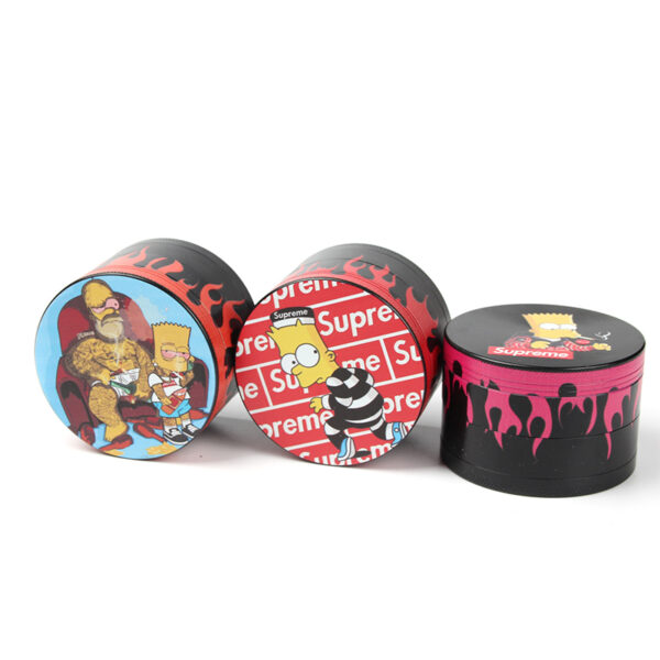 Wholesale SP 4 Part Stickers Zinc Grinders - Image 5