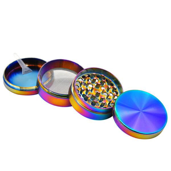 Colorful Zinc Alloy Gradient Weed Grinder - Image 2