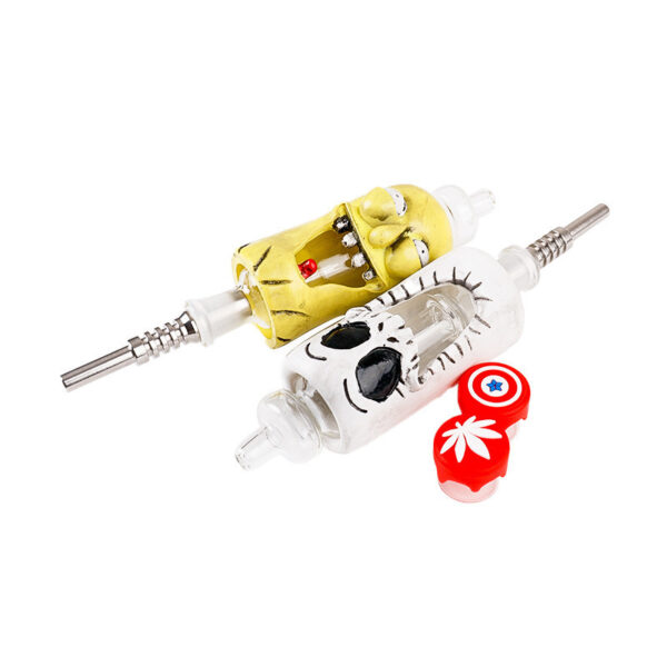 Glass Nectar Collector with 14mm Stainless Steel - Image 4